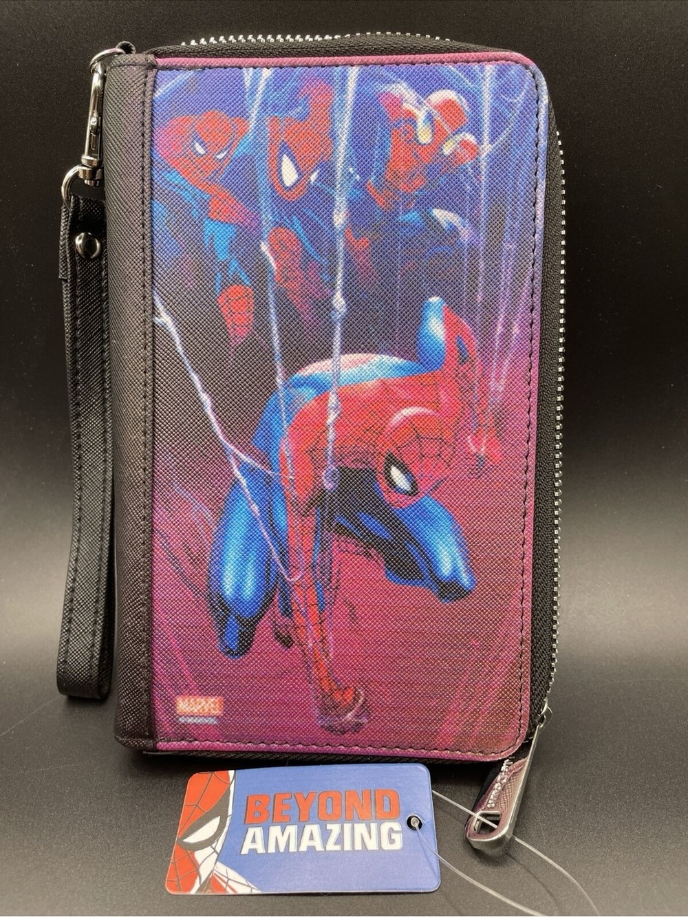 Spider-Man Graphic Zip Wallet  - Blue & Red